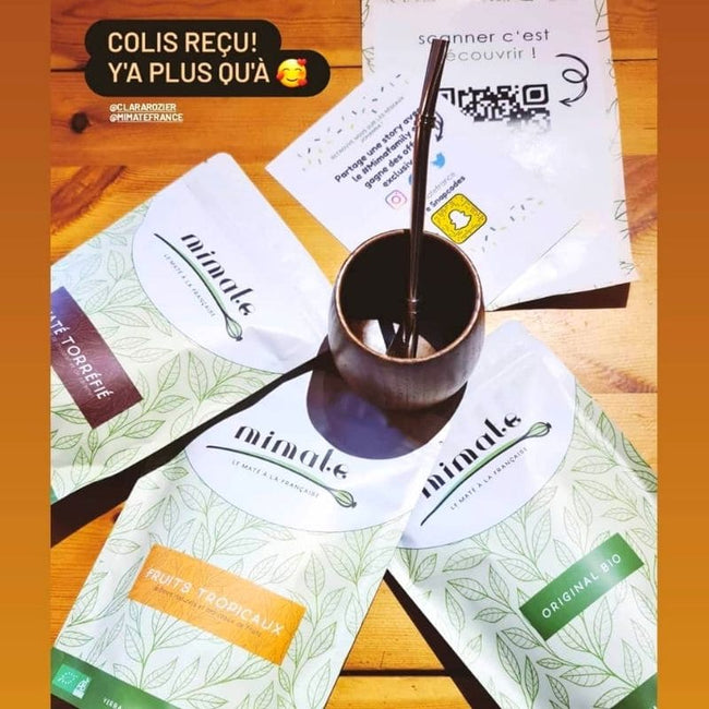 coffret maté avec yerba maté aromatisé