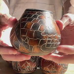 Load and play video in Gallery viewer, Traditional leather calabash