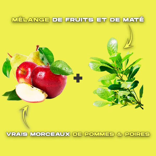 yerba maté aromatisé pomme poire bio